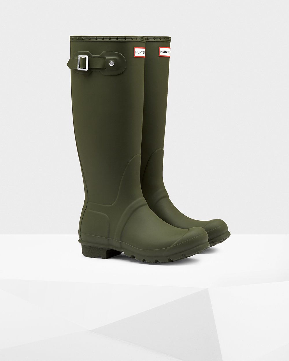 Galochas Altas Hunter Feminina Verde Escuro Oliva - Original - 47OUZJYNV